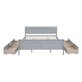 thumbnail image 6 of Bellemave Queen Size Bed with 4 Drawers, Wood Platform Bed with Headboard & Footboard, Storage Bed Frame for Adult (Gray), 6 of 9