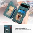 thumbnail image 5 of for Pixel 6 Case,Card Holder Wallet for Google Pixel 6 Case,Ring Stand,RFID-Blocking,Wrist Strap,Magnetic Clasp,Camera Protector,Leather Protective Flip Cover for Pixel 6 (Green), 5 of 7