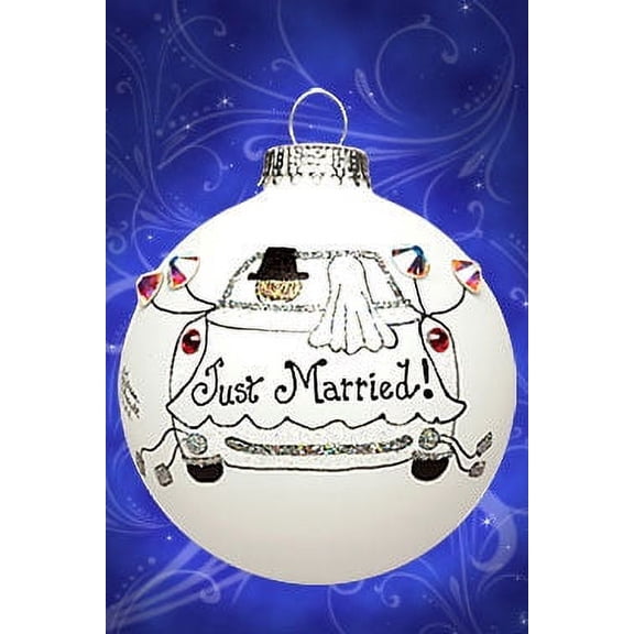 1 Pc Heart Gifts By Teresa Just Married Car Ornament (2006)