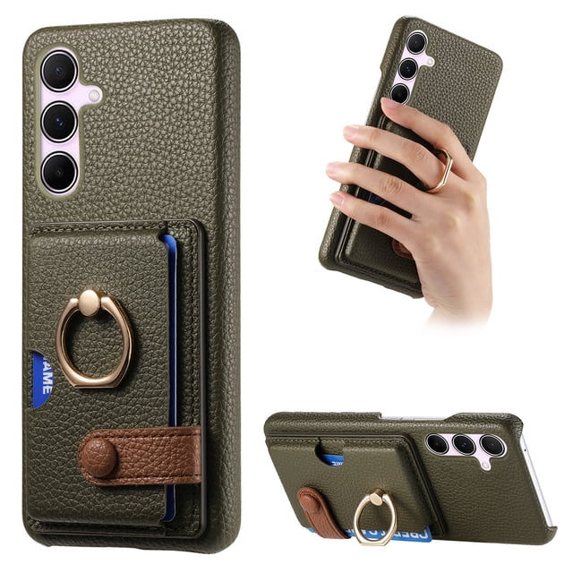 Compatible con iPhone 12 Mini, Funda GANGXUN con soporte magnético y tarjetero