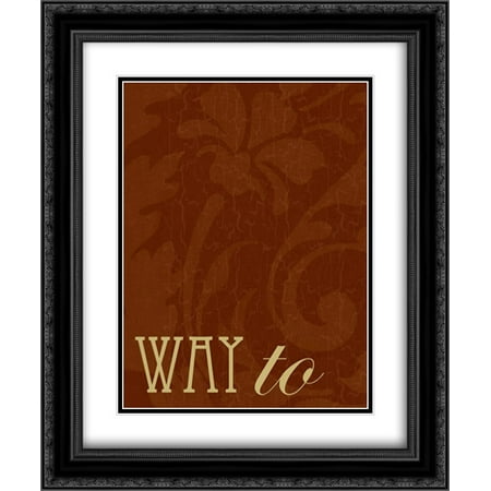 The Best Way B 2x Matted 20x24 Black Ornate Framed Art Print by Grey, (Best Way To Get Rid Of Grey Hair)