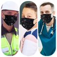 thumbnail image 4 of Paquete de 50 mascarillas desechables impresas, mascarilla de 3 capas con lazo elástico para la oreja, 4 of 5