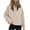 Beige, variant on Vedolay Women's Pullover Sweatshirt Fashion Quarter Zip Hoodie Sweater Teen Girls Fall Y2k Clothes Jackets for Women Black,M
