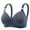 Navy, variant on Women's Bras Push Up Oversized Non-wired Bra Glossy Push-up Three-breasted Underwear Bra,Black 80