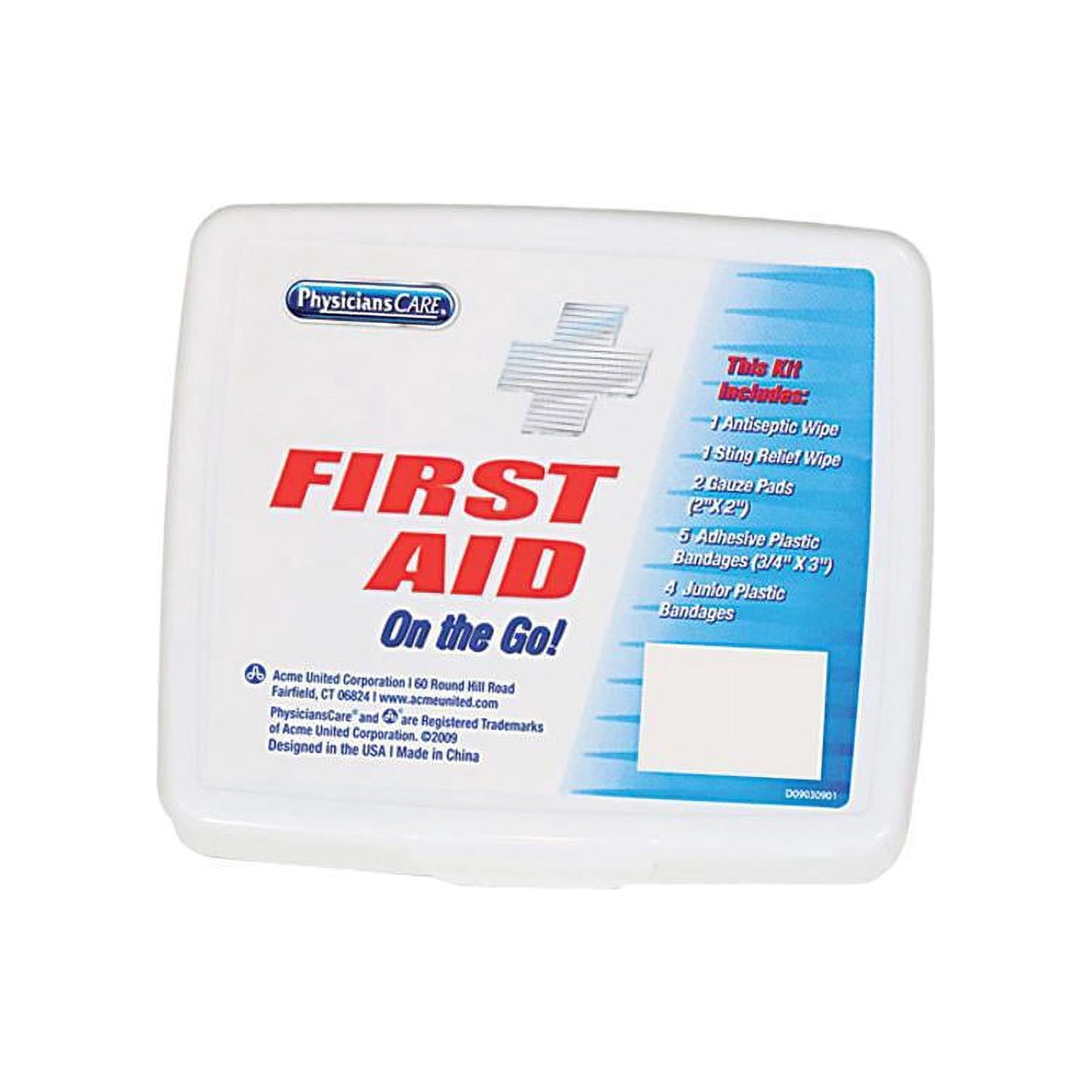 First Aid Only Personal First Aid Kit, Plastic Case, 13 Pc