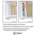 thumbnail image 3 of Arenero para gato extra grande caja de arena para gatos semi-automático areneros abiertos litter color blanco, 3 of 8