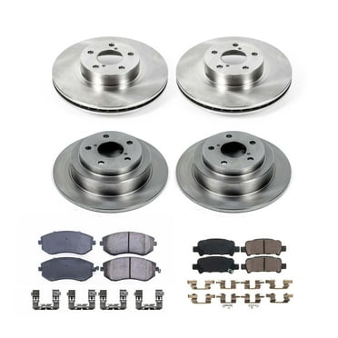 Ultimate Brakes Front and Rear Ceramic Brake Pad and Rotor Kit with Hardware WM81020