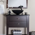 thumbnail image 3 of Novatto TIS-168G Nera Clear Slate Grey Round Glass Vessel Bathroom Sink, 3 of 3
