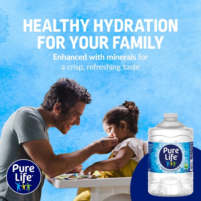 Pure Life Purified Water 3 Liter Plastic Jug – Crisp Refreshing