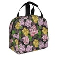 thumbnail image 2 of Fotbe Colorful Roses Bolsa Térmica con Estampado y Forro de Aluminio Grueso Bolsa de Almuerzo con Bolsillo Frontal para Hombres y Mujeres, Ideal para Trabajo, Escuela, 2 of 8