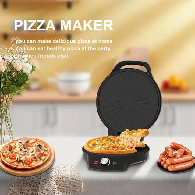 Pizza Maker Electric Griddle Nonstick Countertop Pizza Oven with 30-Min Timer & Auto Shut-Off,for Burgers,Crepes US Plug