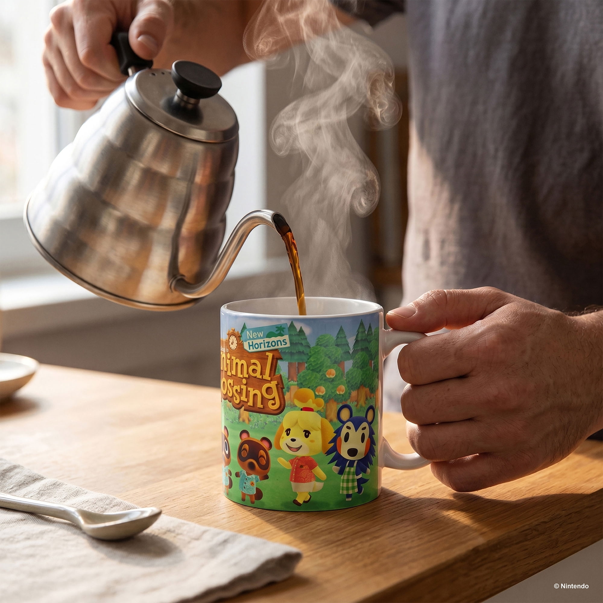 Pyramid America: Animal Crossing: New Horizons Lineup - 11oz Ceramic Mug - Coffee-Tea, Microwave-Dishwasher Safe, Video Game Fan Collectible, Licensed