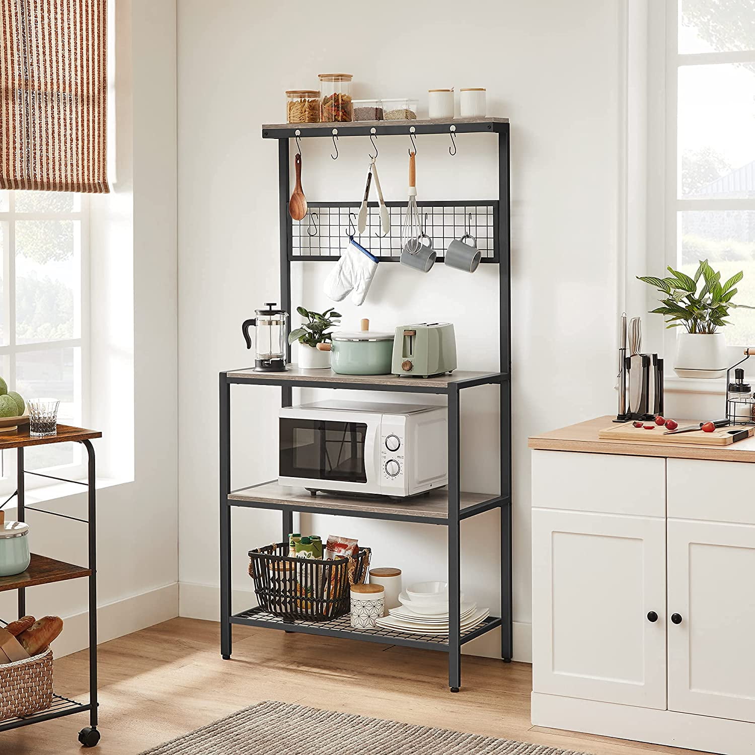 Bakers rack 2024 coffee bar