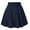 Navy, variant on Aayomet Long Skirt Women's Solid Flared Lightweight Elastic Waist Classic Midi Skirt,Green S