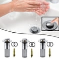 thumbnail image 1 of Fiudx Colador de Pelo, Colador Extraíble de Acero Inoxidable, Tapón de Drenaje Fácil de Limpiar, Tapón Universal para Fregadero, Ideal para El Baño, Solución para El Mantenimiento Del Hogar, Diseño D, 1 of 6