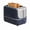 Blue, variant on 2 Slice Retro Toaster with Wide Slots, 7 Shade Settings, Double Side Baking, Compact Bread Toaster with Removable Crumb Tray for Bagels & Thick Bread