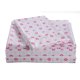 thumbnail image 1 of Juego de sábanas con estampado floral en tonos pastel rosa, microfibra cepillada para dormitorio, habitación de invitados, casa rodante, hotel, 3 piezas (juego de sábanas tamaño twin), 1 of 5