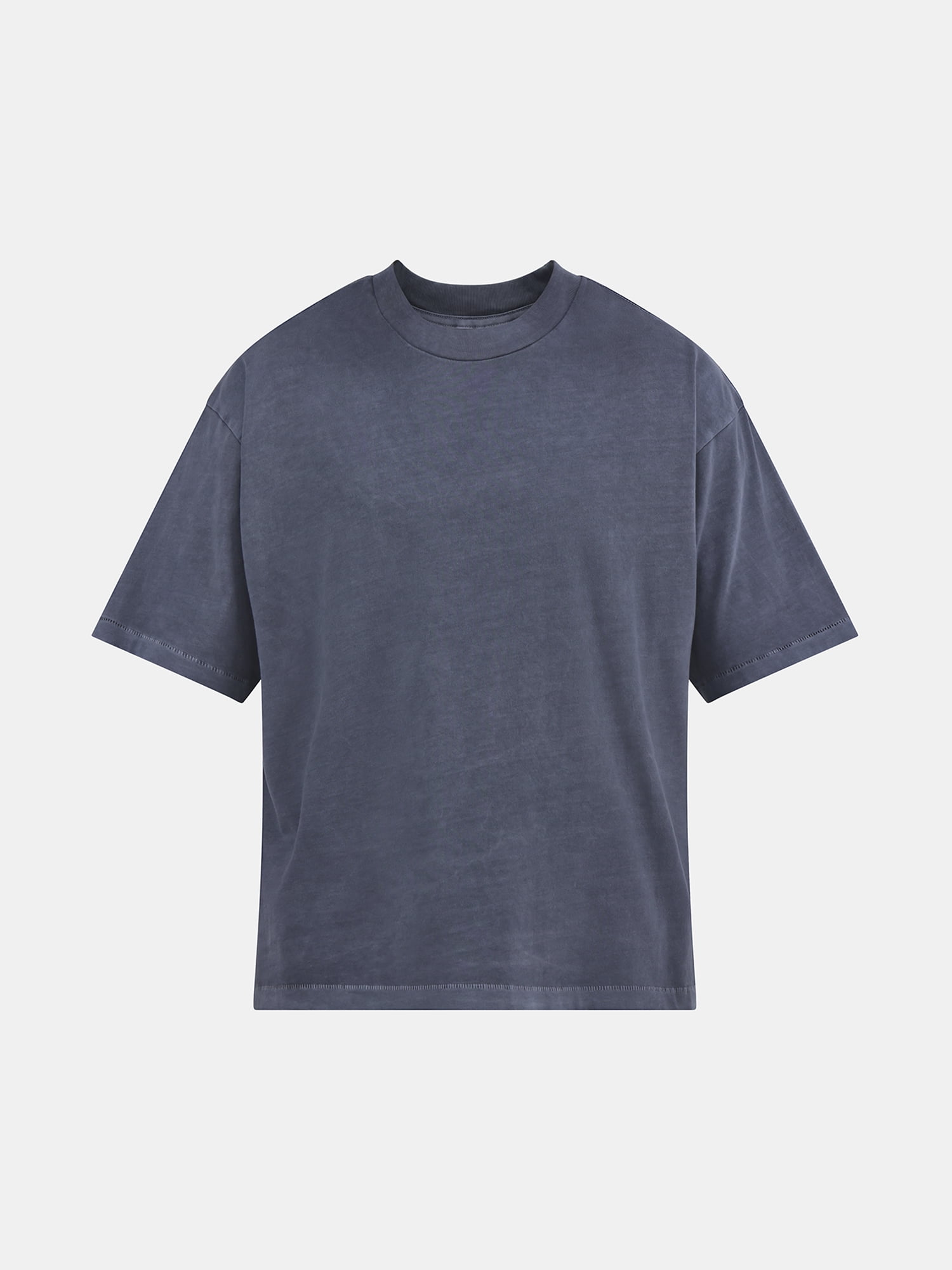 No Boundaries Cotton Oversized Cropped Tee with Short Sleeves, 2-Pack, Men's and Big Men's XS-5XL