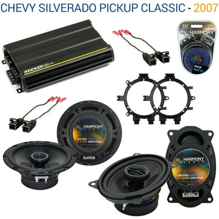 Chevy Silverado Pickup Classic 2007 Speaker Upgrade Harmony Speakers