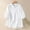 White, variant on Njoeus Womens Tops, Oversized Tshirts for Women Linen Shirts for Women Button Up Boho Embroidered Tunic Tops Casual 3/4 Sleeve Dressy Blouses Lightweight Summer T-Shirt M-XXL