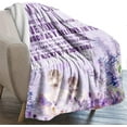 thumbnail image 6 of to My Sister Gifts Fleece Blanket, Lavender Soft Flannel Blankets Butterfly Plush Fuzzy Throws Blankets for Bedding Sofa and Travel, Appreciation Gift for Graduation or Christmas (60"x50"), 6 of 6