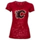Calgary Flames Women's Valerie Burnout T-Shirt - Old Time Hockey – image 1 sur 1