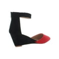thumbnail image 2 of Journee Collection Womens Kova Faux Suede Closed Toe Wedge Heels, 2 of 2