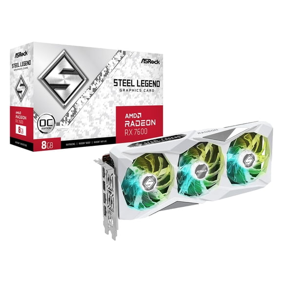 Tarjeta gráfica ASRock AMD Radeon RX 7600 Steel Legend 8GB