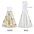 thumbnail image 3 of Yayeee Kitchen Hanging Hand Towels Set of 2 with Loop Bathroom Absorbent Tie Towel, White Rabbits, 3 of 7