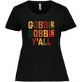 thumbnail image 3 of Inktastic Thanksgiving Gobble Gobble Y'all Women's Plus Size T-Shirt, 3 of 5