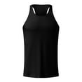 thumbnail image 4 of GZWYHT Mens Tank Tops,Compression Shirt Men Spring Summer Casual Beach O Neck Solid Sleeveless Sports Tank Tops Blouse Sleeveless Shirts,Gym Shirts Men Black M, 4 of 6
