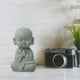 thumbnail image 5 of Estatua de Buda creativa perfecl coleccionable Accesorios para mascotas Resina Feng Shui Bebé Monje estatua de Buda Estatuilla de monje para escritorio Sentado, 5 of 8