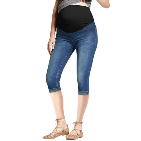 

Super Comfy Stretch Women s Skinny Maternity Capri