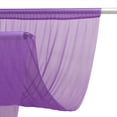 thumbnail image 2 of Efavormart Sheer Wedding Arch Drape 10FTx10FT Purple – Backdrop Curtain Panel with Rod Pocket, 2 of 4