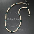 thumbnail image 2 of 1pcs men's surfer necklace white coconut shell + black beads, 2 of 4