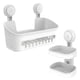 thumbnail image 1 of Estante para ducha y jabonera Soporte para jabón de doble capa para, 1 of 8