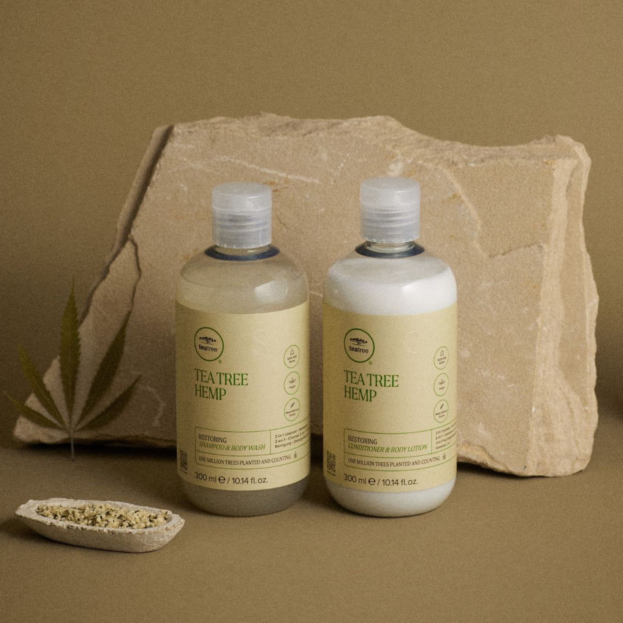 Tea Tree Hemp Restoring Conditioner And Body Lotion, 33.8 oz.