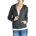 thumbnail image 5 of FashionMille Women Regular Slim Fit Lightweight Zip UP Cotton Blend Hooded Jacket, 5 of 5