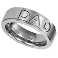 thumbnail image 3 of COOPHYA Mens Titanium Wedding Bands Ring Engraved 1Pack Durable, 3 of 7