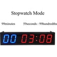 thumbnail image 5 of Btbsign LED Interval Timer Electronic Count Dow up Clock Blue Red 4 inch, 5 of 6