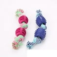 thumbnail image 3 of Dog Rope Toys for Aggressive Chewers Tough Rope Chew Toys for Large and Medium Dog, with Double Knot Ends & TPR Balls, 3 of 5