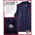 thumbnail image 6 of CANADA WEATHER GEAR Men's Vest - Zip Up Sweater Yoke Front & Back Quilted Heated Vest for Men M-XXL, 6 of 7