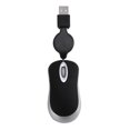 thumbnail image 1 of Mini ratón retráctil universal portátil de 1600 DPI, USB, óptico, con cable, ergonómico, para el hogar y la oficina, para ordenador, PC y portátil., 1 of 7