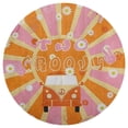 thumbnail image 3 of Two Groovy Round Carpet Circle Rug Outdoor Patio Area Rug Washable Large Area Rugs Hallway Room Decor Fitness Mats, 3 of 8