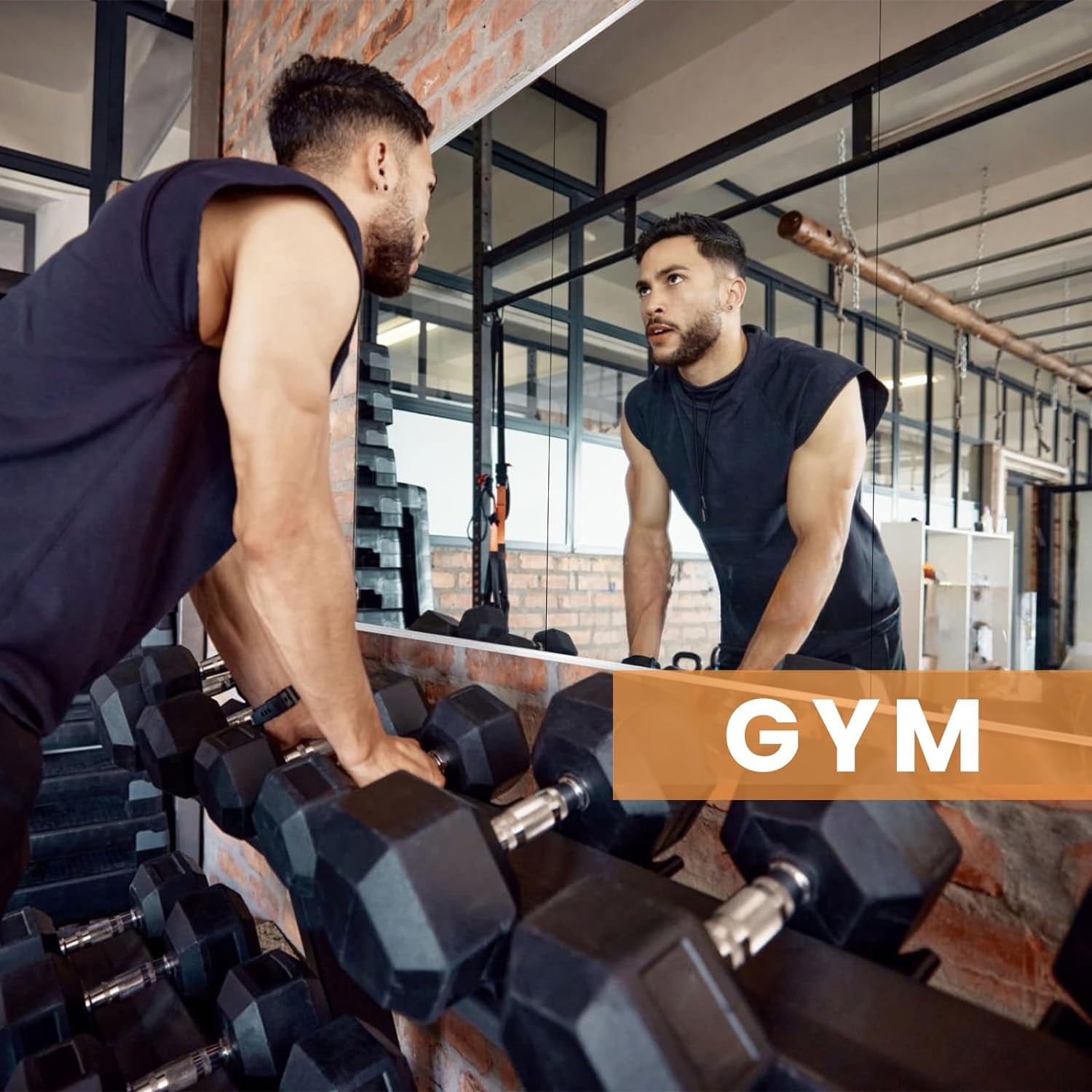 Swafrrt Home Gym Fitness Mirror Wall Mirror, 48X24 inch-2PCS, Tempered Glass Frameless Full Length Mirror Yoga Mirror