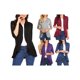 thumbnail image 4 of Txlixc - Abrigo informal de manga tres cuartos para mujer, color sólido, cuello de traje, volantes, cárdigan Txlixc Lavado a mano y a máquina, 4 of 4