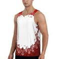 thumbnail image 2 of Fotbe Winter Christmas Snowflake Pattern Men's Quick Dry Workout Tank Top Gym Muscle Tee Fitness Bodybuilding Sleeveless T Shirt Breathable Workout Shirt-Small, 2 of 9