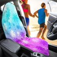 thumbnail image 4 of POLERO Front Seat Cover Machine Washable Microfiber, Compatible with Van Truck Seat, for Cars Trucks SUVs, Gradient Palm Tree Design, 4 of 7