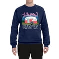 thumbnail image 3 of Happy Glamper | Fancy Camping Camper Van Caravan | Nature Lover Unisex Crewneck Sweatshirt, Navy, S, 3 of 5