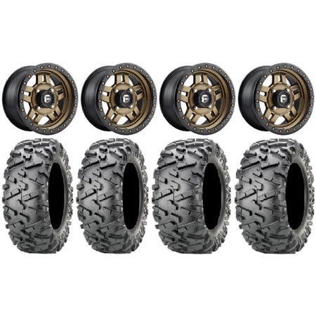 Fuel Anza Bronze 14 Wheels 27 BigHorn 2.0 Tires Polaris RZR XP 1000 / PRO XP / Ranger XP 900/1000